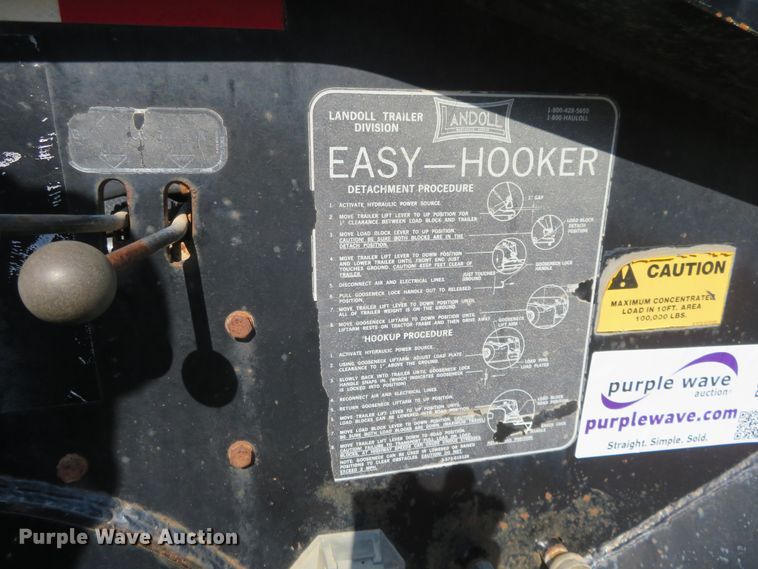 image for item DE6855 1997 Landoll Easy Hooker equipment trailer