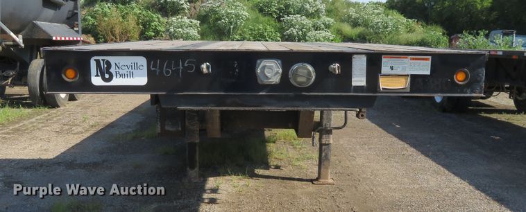 image for item DE6859 2014 Neville drop deck trailer
