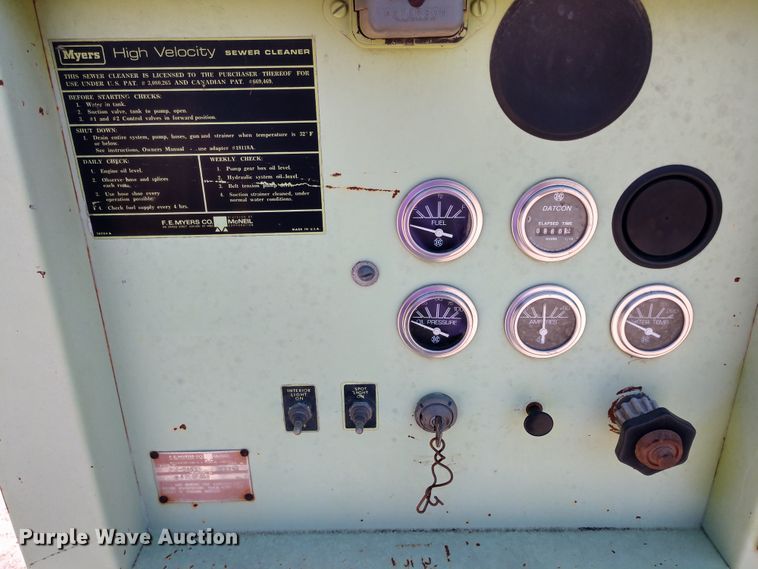 image for item DE6862 Myers Ram Jet RJ-0635 sewer jetter