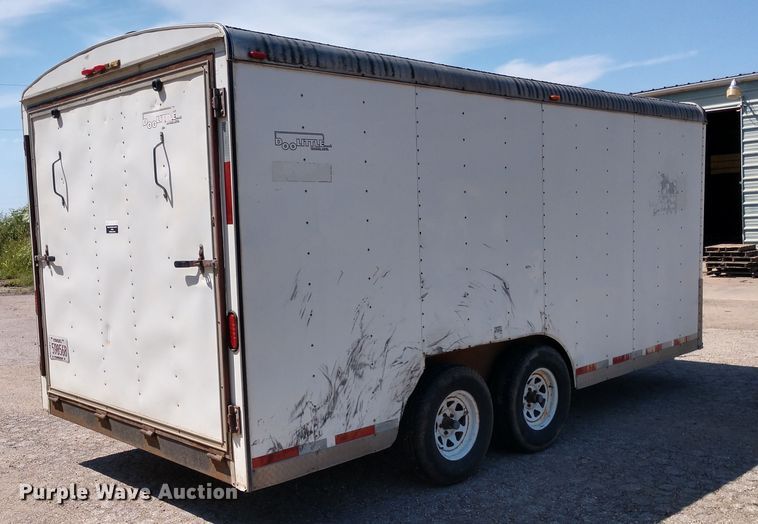 image for item FV9056 1998 Doolittle enclosed cargo trailer