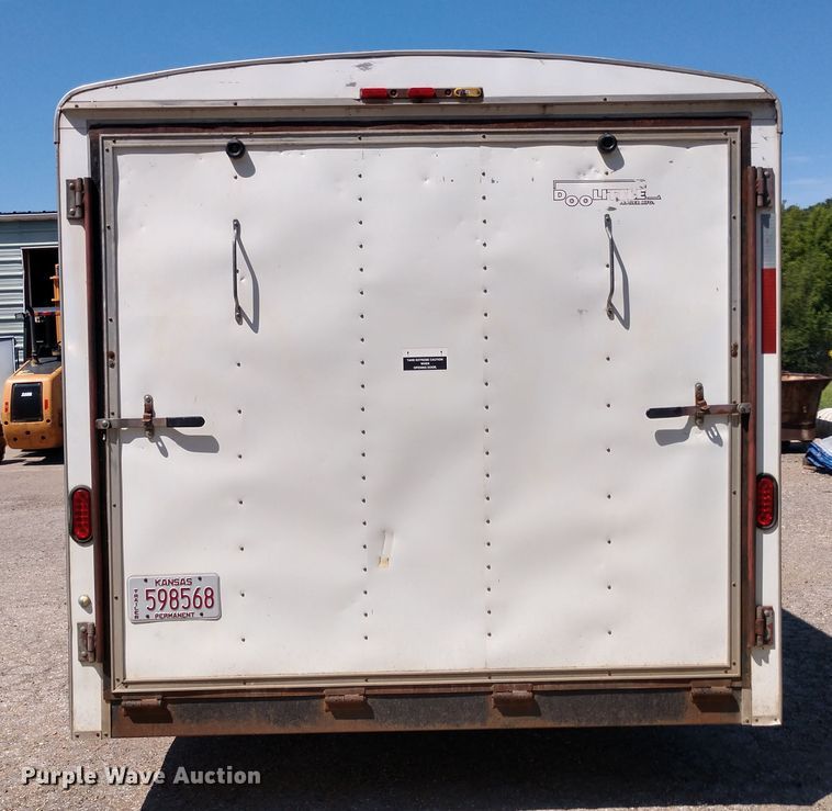 image for item FV9056 1998 Doolittle enclosed cargo trailer