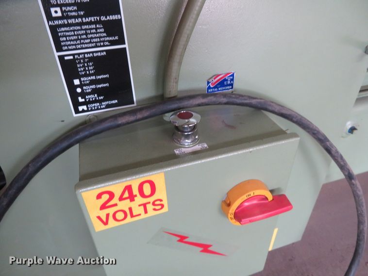 image for item FV9099 Kalamazoo MM70-181P iron worker