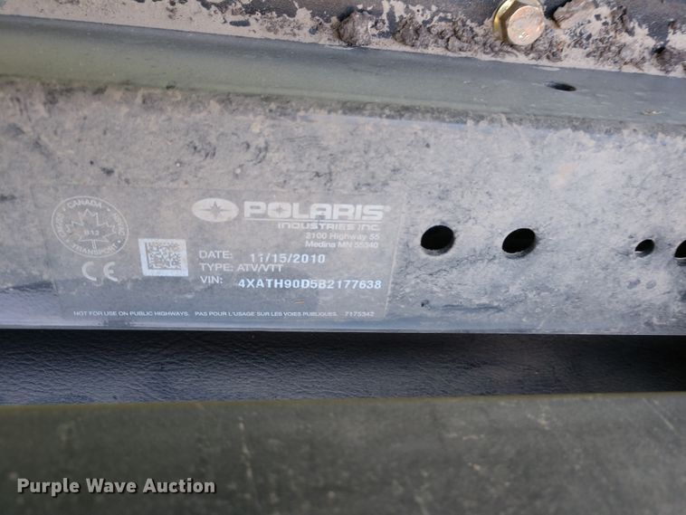 image for item FV9113 2011 Polaris Ranger 900 utility vehicle