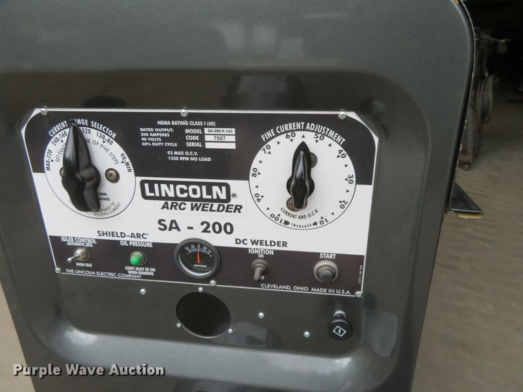image for item FV9131 Lincoln Electric SA-200-F-163 Pipeliner welder