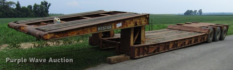 image for item DG1324 1980 Hyster lowboy equipment trailer
