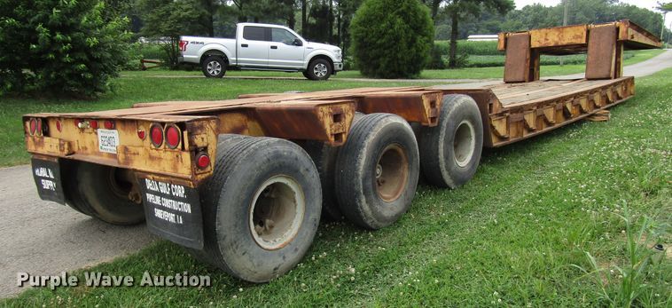 image for item DG1324 1980 Hyster lowboy equipment trailer