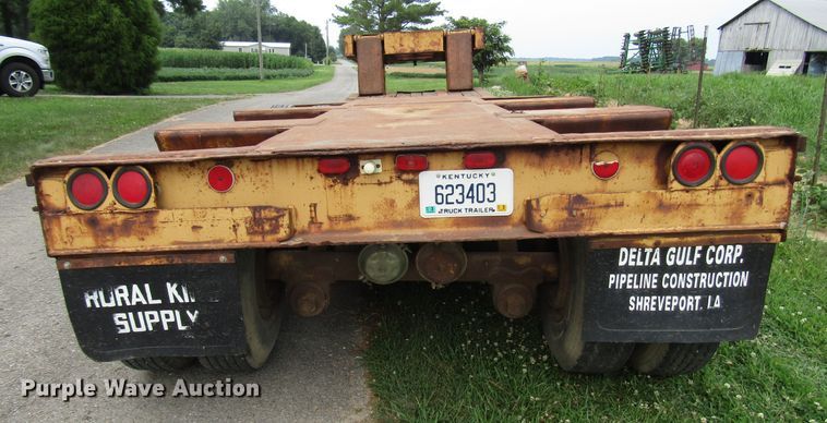 image for item DG1324 1980 Hyster lowboy equipment trailer
