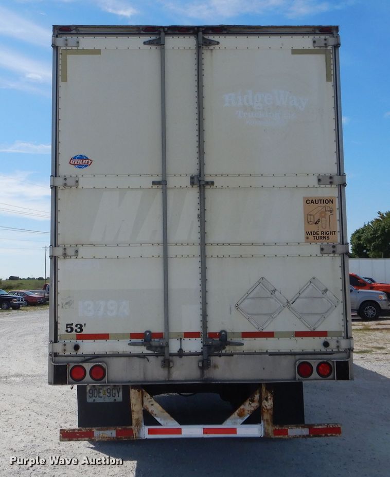 image for item DH6121 2005 Utility refrigerated van trailer