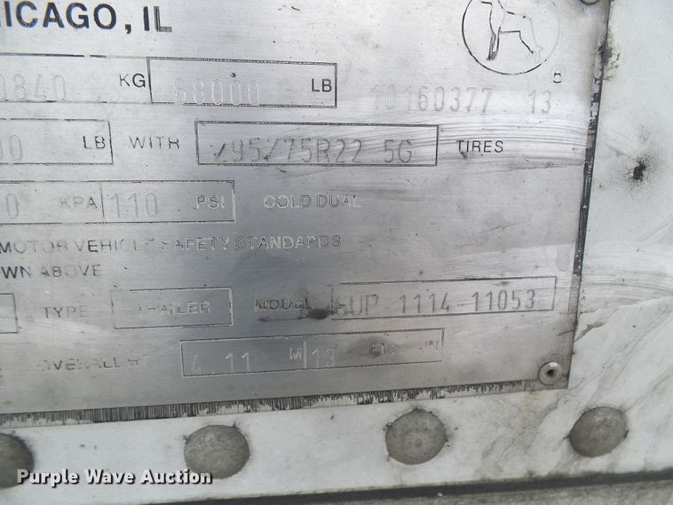 image for item DI0615 2010 Great Dane SUP-1114-1053 refrigerated van trailer