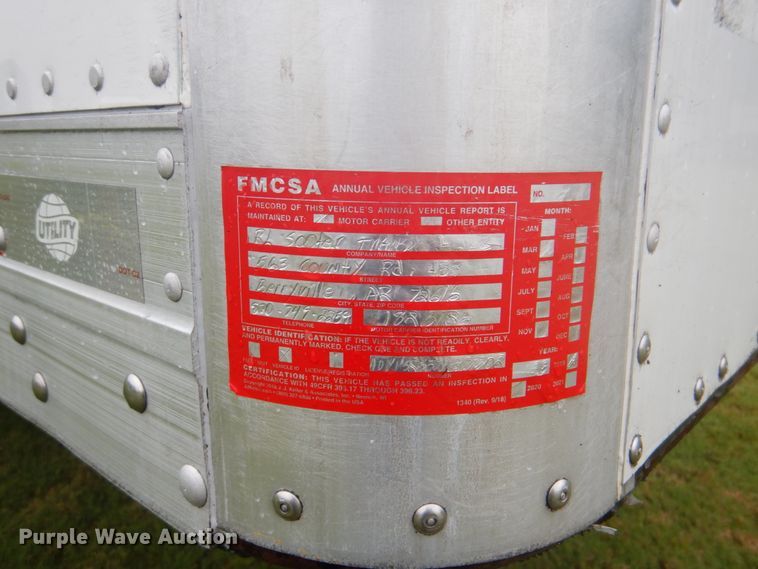 image for item DI2268 2015 Utility VS2DX dry van trailer