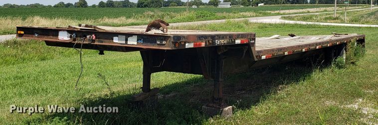 image for item ET9811 2001 Thibodeaux drop deck trailer