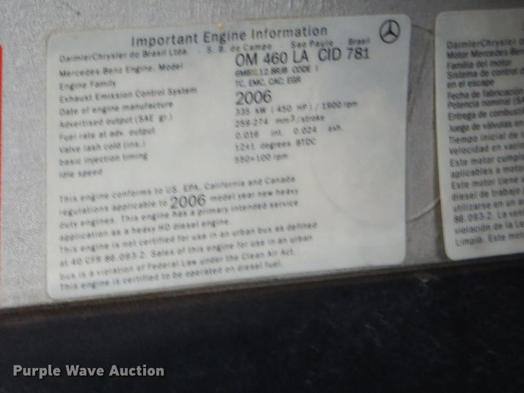 image for item FC9898 2007 Sterling A-Line semi truck