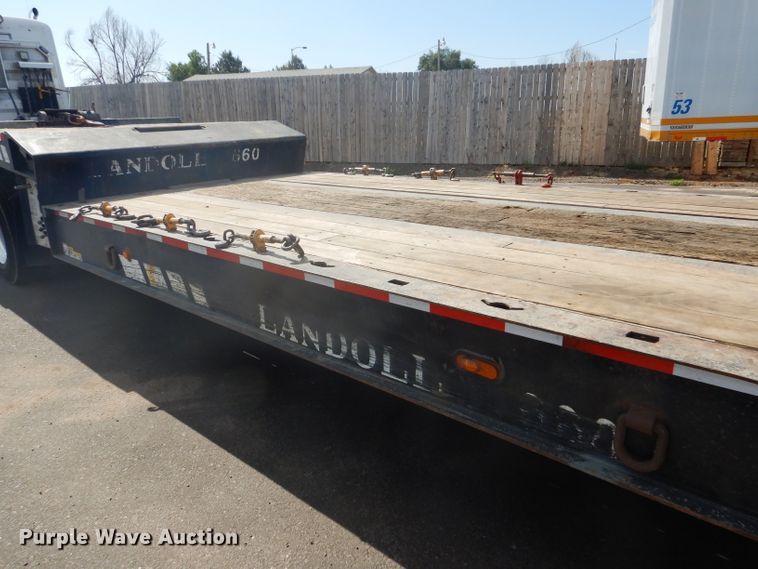 image for item GH9576 2000 Landoll 660 tilt deck equipment trailer