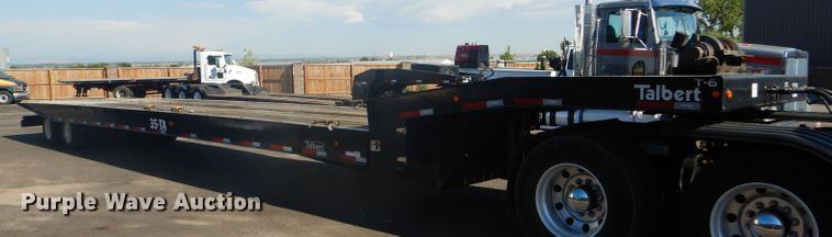 image for item GH9577 2013 Talbert 3553TA tilt deck equipment trailer