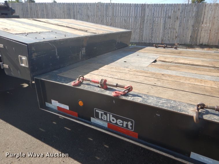 image for item GH9577 2013 Talbert 3553TA tilt deck equipment trailer