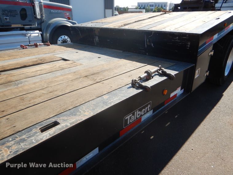 image for item GH9577 2013 Talbert 3553TA tilt deck equipment trailer