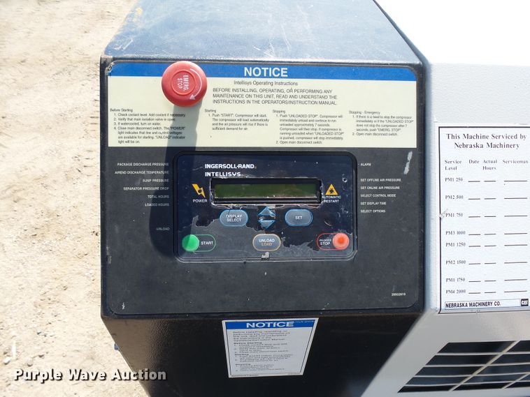 image for item DA3622 Ingersoll Rand SSR-EP30 air compressor