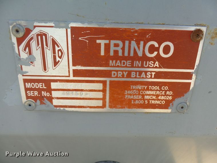 image for item DA3624 Trinco 48x36/BP sandblaster kit
