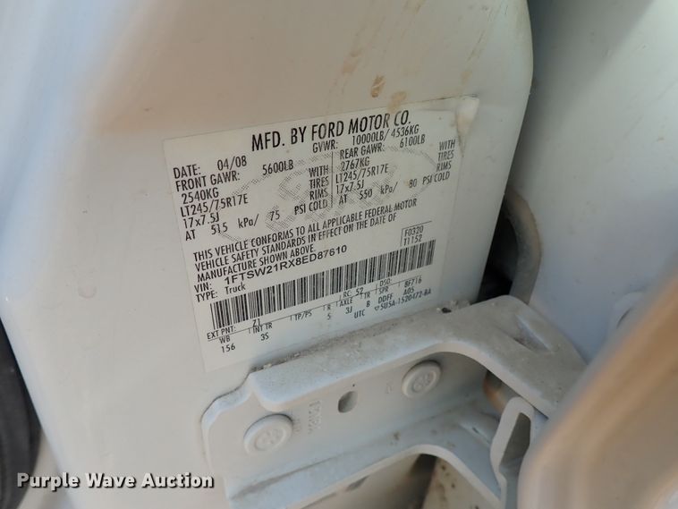 image for item DE5535 2008 Ford F250 Super Duty Crew Cab pickup truck