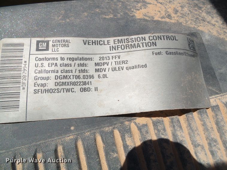 image for item DG0184 2013 Chevrolet Silverado 3500HD Crew Cab pickup truck cab and chassis