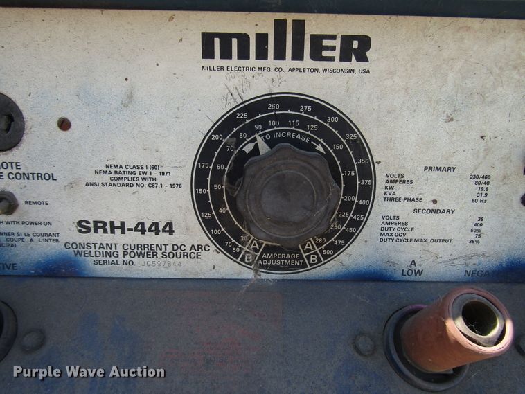 image for item DG8072 (2) Miller SRH444 welders