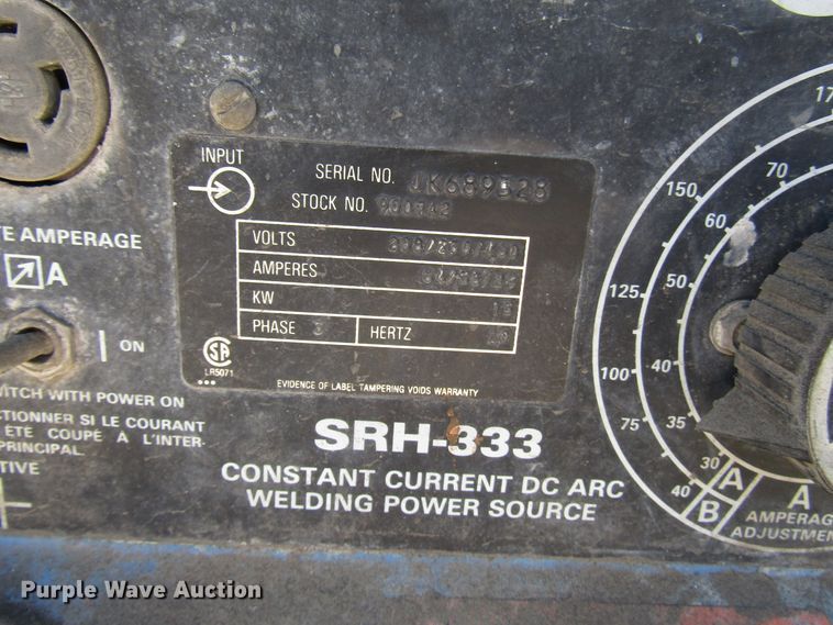 image for item DG8075 (2) Miller SRH333 welders