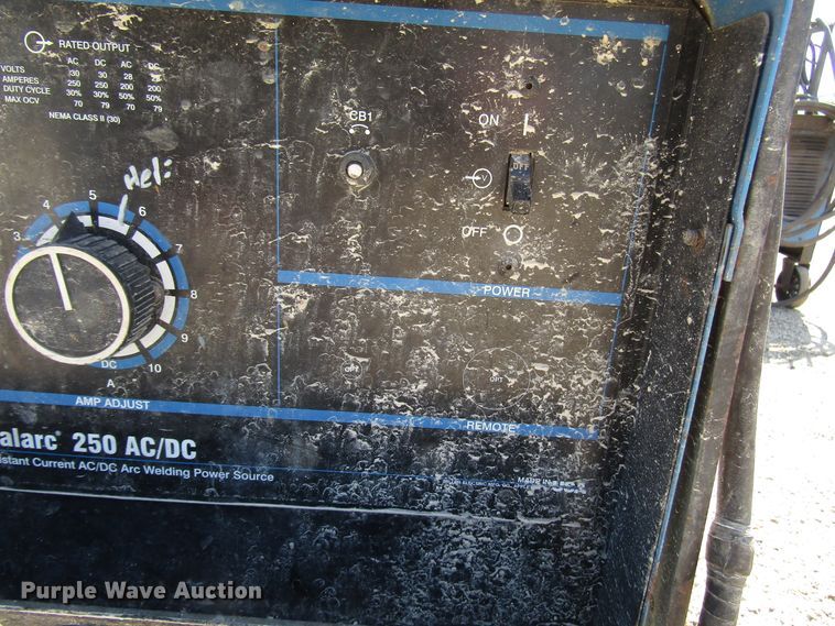 image for item DG8083 (2) Miller Dialarc 250 AC/DC welders