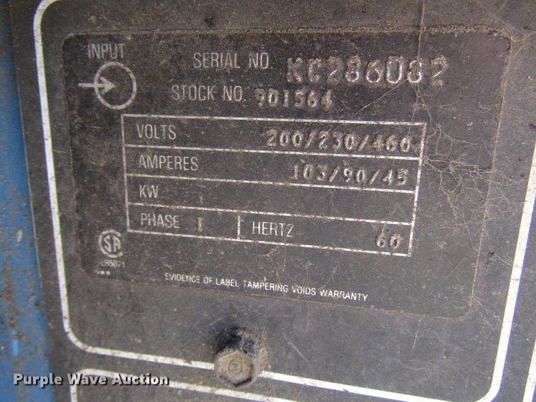 image for item DG8083 (2) Miller Dialarc 250 AC/DC welders