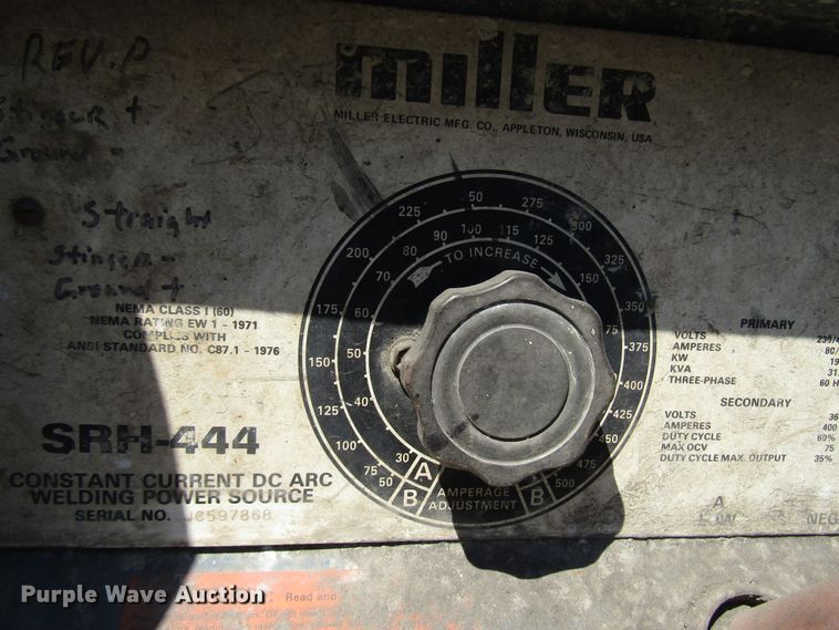 image for item DG8084 Miller SRH444 welder