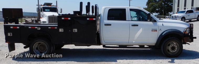 image for item DH3574 2012 Dodge Ram 5500 Crew Cab flatbed truck