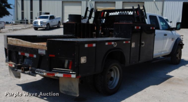 image for item DH3574 2012 Dodge Ram 5500 Crew Cab flatbed truck