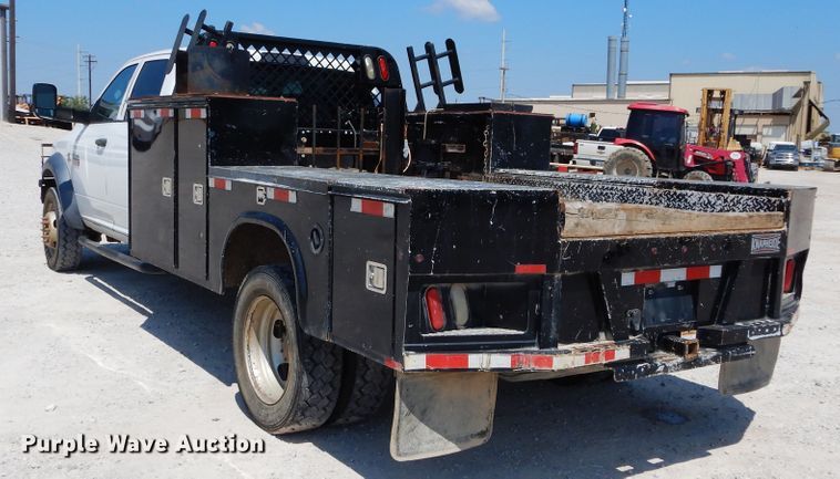 image for item DH3574 2012 Dodge Ram 5500 Crew Cab flatbed truck
