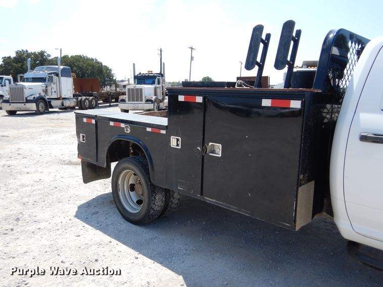 image for item DH3574 2012 Dodge Ram 5500 Crew Cab flatbed truck