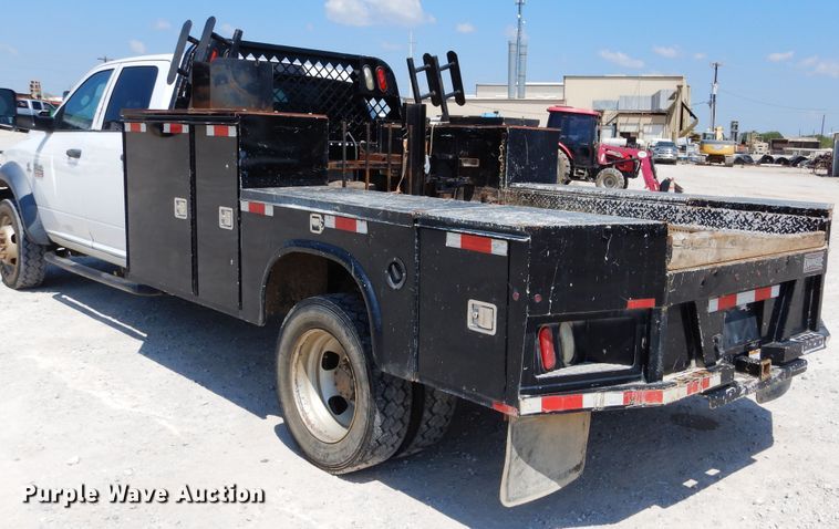 image for item DH3574 2012 Dodge Ram 5500 Crew Cab flatbed truck