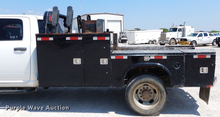 image for item DH3574 2012 Dodge Ram 5500 Crew Cab flatbed truck