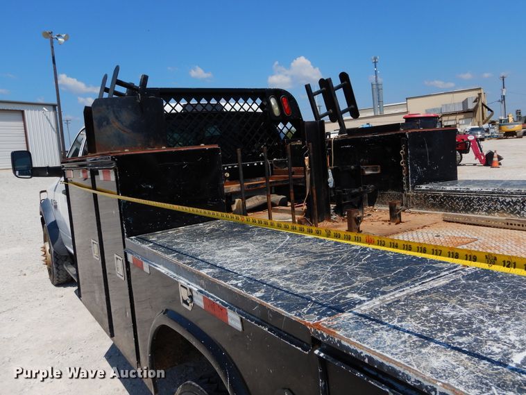 image for item DH3574 2012 Dodge Ram 5500 Crew Cab flatbed truck