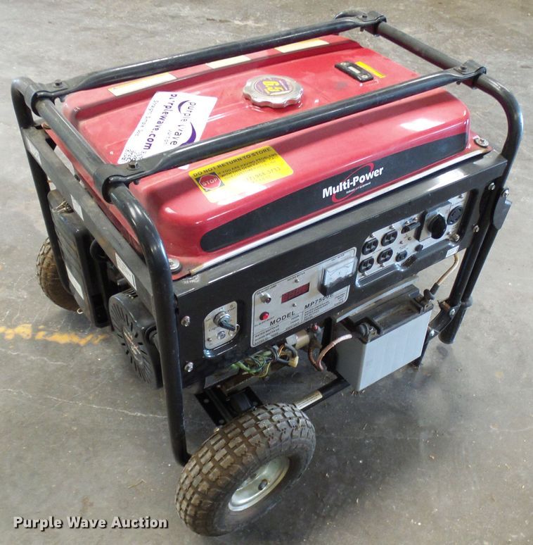 image for item DI0637 Multi Power MP7500E generator