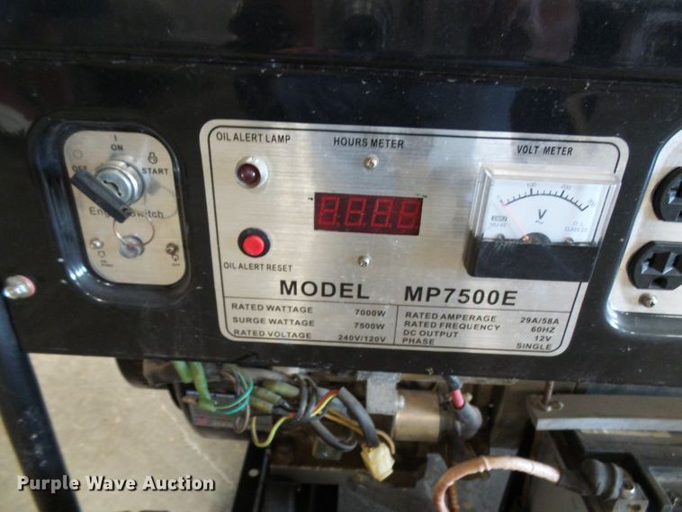 image for item DI0637 Multi Power MP7500E generator