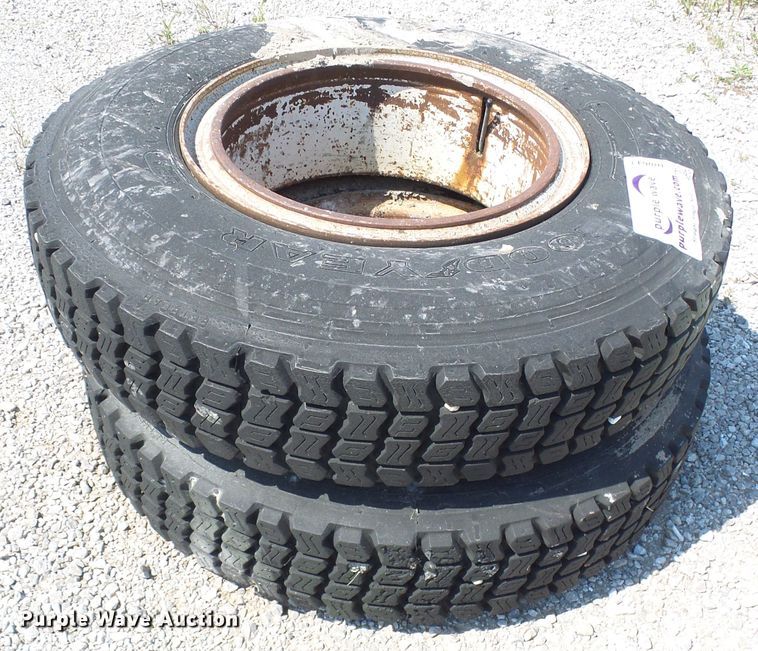 image for item DI0643 (2) Goodyear 9.00-20 tires