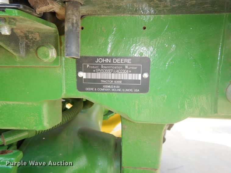 image for item DI1763 2018 John Deere 5055E MFWD tractor