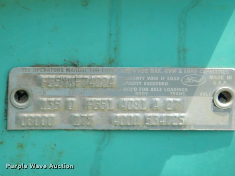 image for item ED9442 Ford F350 pickup truck