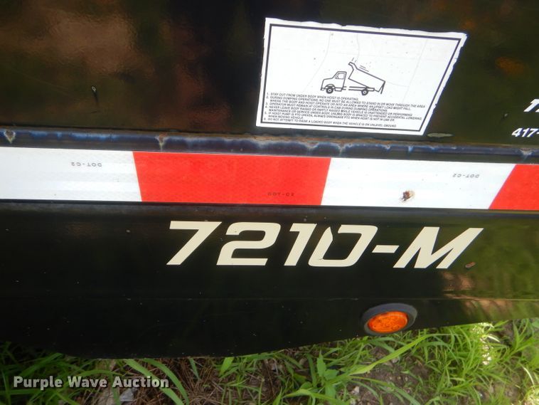 image for item ED9461 2011 Doolittle dump trailer