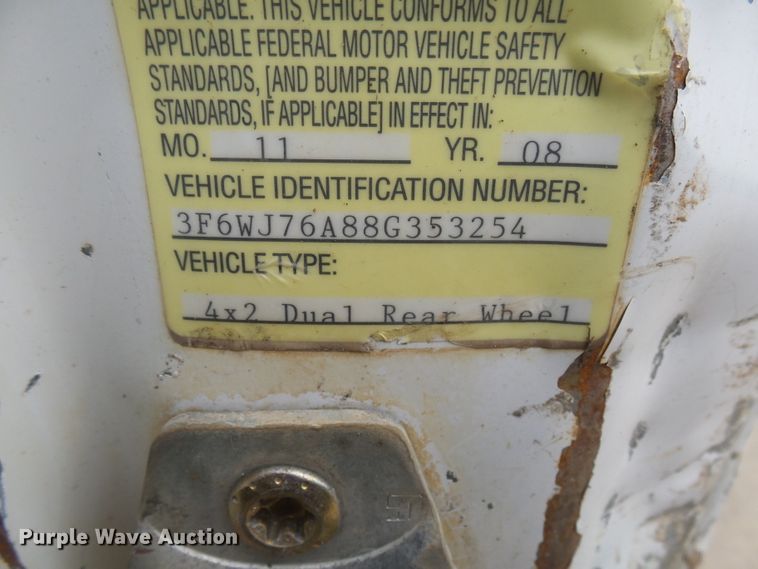 image for item EF9549 2008 Sterling Bullet waste/sewer tank truck