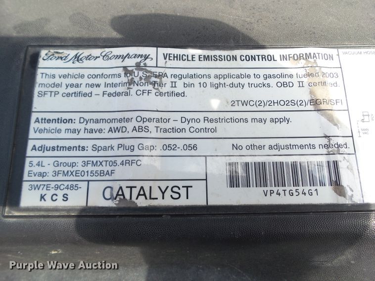 image for item EM9823 2002 Ford F150 XLT SuperCab pickup truck