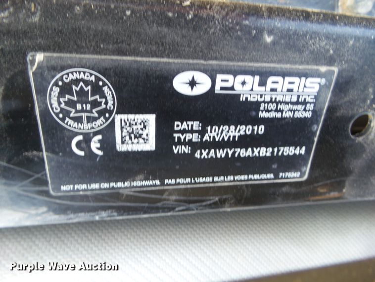 image for item EM9826 2011 Polaris Ranger utility vehicle