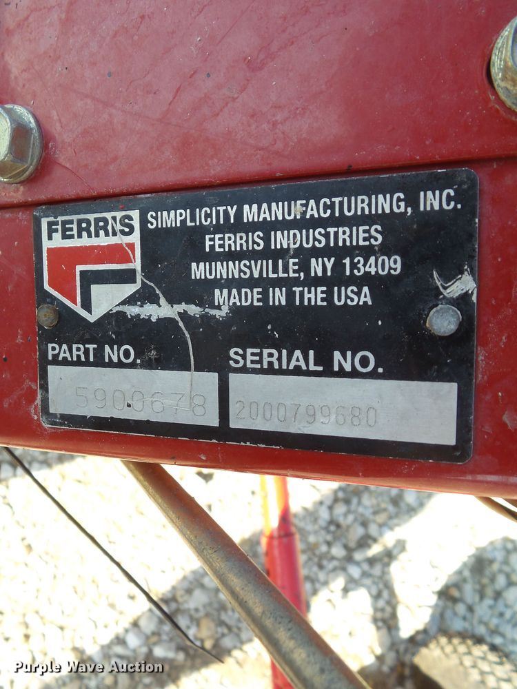 image for item EM9828 2007 Ferris ZTR lawn mower