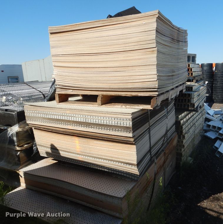 image for item FA9305 Steel shelving and wood peg board