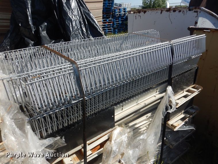 image for item FA9305 Steel shelving and wood peg board