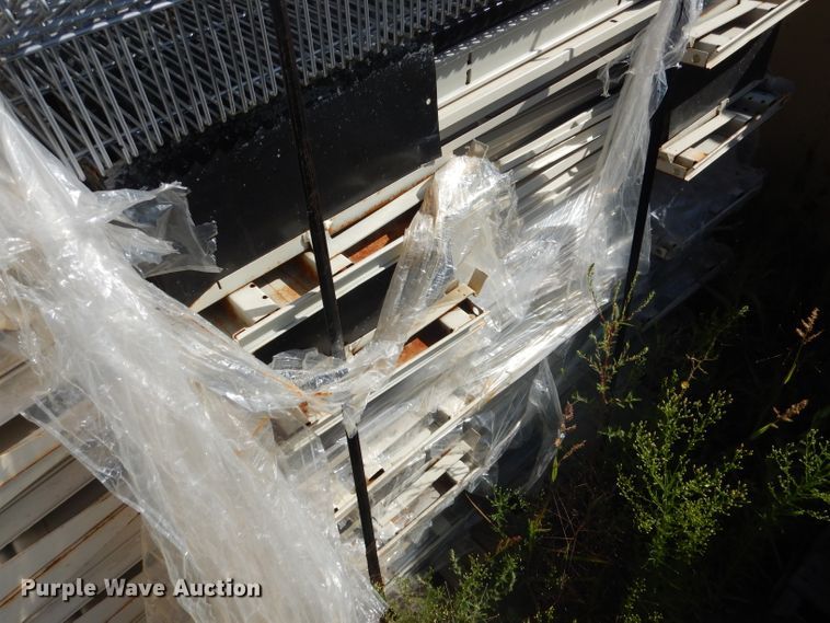 image for item FA9305 Steel shelving and wood peg board