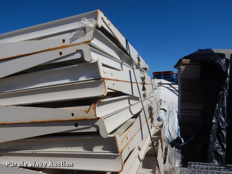 image for item FA9305 Steel shelving and wood peg board